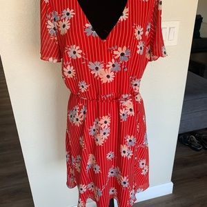 Madewell Button Wrap Dress in Daisy Society